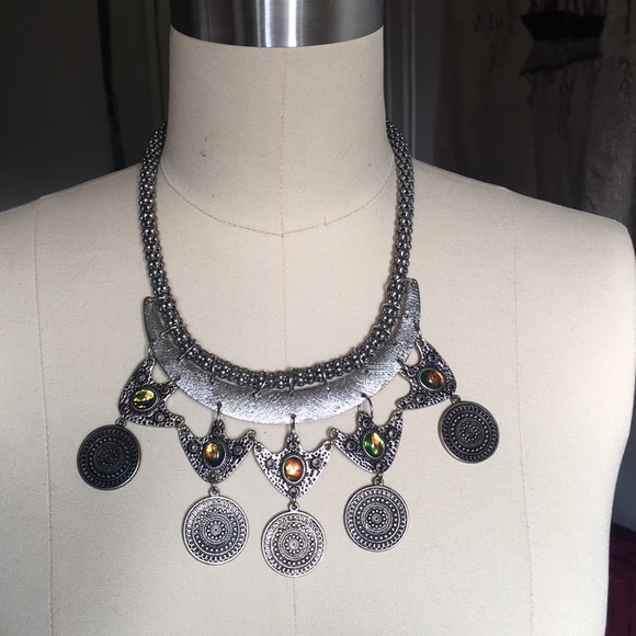 Topshop Freedom silver Necklace - Picture 2 of 7